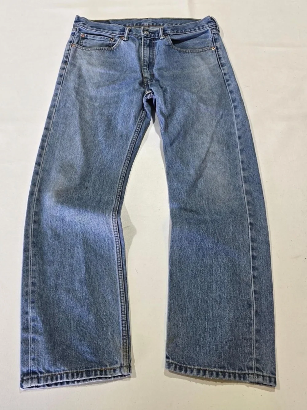 Levi's 505 Regular Fit Jeans Men's 34x30 Blue Straight Leg Medium Wash